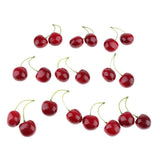 Max Colorful Simulation Fruit Cherry 20 Capsules  Large Double Black