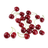Max Colorful Simulation Fruit Cherry 20 Capsules  Large Double Black