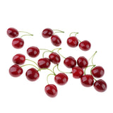 Max Colorful Simulation Fruit Cherry 20 Capsules  Large Double Black