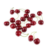 Max Colorful Simulation Fruit Cherry 20 Capsules  Large Double Black