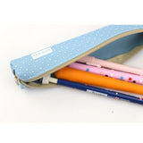 Max Oxford Pencil Box School Pencil Case Storage Office Tabletop Supplies Blue