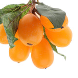 Max Artificial Simulation Fruits Model Yellow Loquat for Home Kitchen Decoration