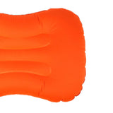 Max Inflatable Pillow Travel Air Cushion Travel Head Rest Support Orange