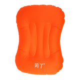 Max Inflatable Pillow Travel Air Cushion Travel Head Rest Support Orange