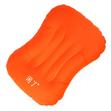 Max Inflatable Pillow Travel Air Cushion Travel Head Rest Support Orange