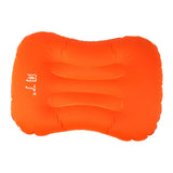 Max Inflatable Pillow Travel Air Cushion Travel Head Rest Support Orange