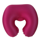 Max U Shaped Inflatable Pillow Travel Support Cushion Red