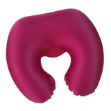 Max U Shaped Inflatable Pillow Travel Support Cushion Red