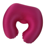 Max U Shaped Inflatable Pillow Travel Support Cushion Red