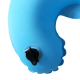 Max U Shaped Inflatable Pillow Travel Support Cushion Sky Blue