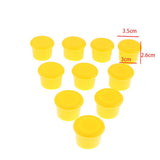Max Maxb 10pcs Silica Gel (Food Grade) Wine Bottle Stoppers Corks Sealed Cap Yellow