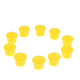 Max Maxb 10pcs Silica Gel (Food Grade) Wine Bottle Stoppers Corks Sealed Cap Yellow