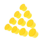 Max Maxb 10pcs Silica Gel (Food Grade) Wine Bottle Stoppers Corks Sealed Cap Yellow