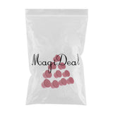Max Maxb 10pcs Silica Gel (Food Grade) Wine Bottle Stoppers Corks Sealed Cap Red