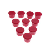 Max Maxb 10pcs Silica Gel (Food Grade) Wine Bottle Stoppers Corks Sealed Cap Red