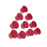 Max Maxb 10pcs Silica Gel (Food Grade) Wine Bottle Stoppers Corks Sealed Cap Red