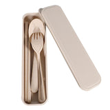 Maxbell Portable Spoon Fork Chopsticks Set with Case Cutlery for Home Office Travel