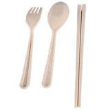 Maxbell Portable Spoon Fork Chopsticks Set with Case Cutlery for Home Office Travel