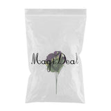 Maxbell Artificial Silk Rose Flowers Bouquet Wedding Home Decoration Props Purple