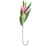 Max Simulation 3-Head Flowers Lily Artificial Plant Home Decor Light Pink