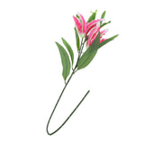 Max Simulation 3-Head Flowers Lily Artificial Plant Home Decor Pink