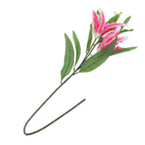 Max Simulation 3-Head Flowers Lily Artificial Plant Home Decor Pink