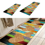 Maxbell Absorbent Door Mat Non Slip Runner Rug Love pattern 40x120cm