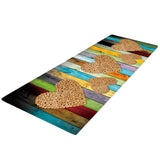Maxbell Absorbent Door Mat Non Slip Runner Rug Love pattern 40x120cm