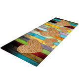 Maxbell Absorbent Door Mat Non Slip Runner Rug Love pattern 40x120cm