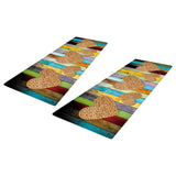 Maxbell Absorbent Door Mat Non Slip Runner Rug Love pattern 40x120cm