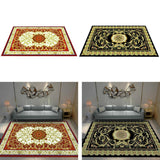 Max European Rugs Rubber Backed Non Skid Rug Floor Mat,160x120cm Black