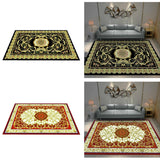 Max European Rugs Rubber Backed Non Skid Rug Floor Mat,160x120cm Black