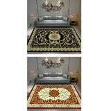 Max European Rugs Rubber Backed Non Skid Rug Floor Mat,160x120cm Black