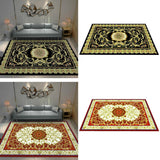 Max European Rugs Rubber Backed Non Skid Rug Floor Mat,160x120cm Black