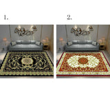 Max European Rugs Rubber Backed Non Skid Rug Floor Mat,160x120cm Black