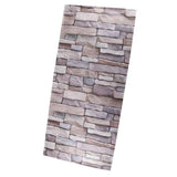 Maxbell 1 Piece 3D PVC Brick Wall Sticker Peel and Stick Wallpaper TV Background