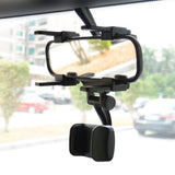 Max Universal 360Deg Car Rearview Mirror Mount Stand Holder Cradle For Phone GPS