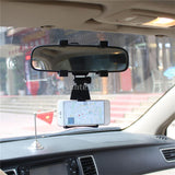 Max Universal 360Deg Car Rearview Mirror Mount Stand Holder Cradle For Phone GPS