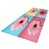 Maxbell Non-woven Fabric Floor Mat Printed Bathroom Non-slip Area Rug Pink