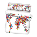 Maxbell Printed Duvet Cover Set 1 Duvet Cover+2 Pillowcase,228X228cm Style_2