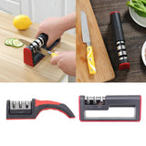 Maxbell Household Fast Knife Sharpener Double-Sided 3-Stage Sharpener Small