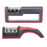 Maxbell Household Fast Knife Sharpener Double-Sided 3-Stage Sharpener Small