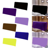 Max Bed Headboard Slipcover Stretch Dustproof Decor Slip Cover,2m Black