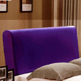 Max Bed Headboard Slipcover Stretch Dustproof Decor Slip Cover,2m Dark Purple