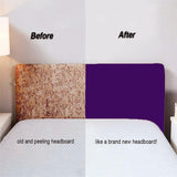 Max Bed Headboard Slipcover Stretch Dustproof Decor Slip Cover,2m Dark Purple