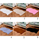 Max 40x60cm Washable Fluffy Skin Faux Fur Fake Rug Mat Rugs Floor Carpet White