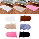 Max 40x60cm Washable Fluffy Skin Faux Fur Fake Rug Mat Rugs Floor Carpet White