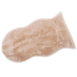 Max 40x60cm Washable Fluffy Skin Faux Fur Fake Rug Mat Rugs Floor Carpet Beige