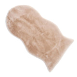 Max 40x60cm Washable Fluffy Skin Faux Fur Fake Rug Mat Rugs Floor Carpet Beige