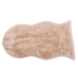Max 40x60cm Washable Fluffy Skin Faux Fur Fake Rug Mat Rugs Floor Carpet Beige